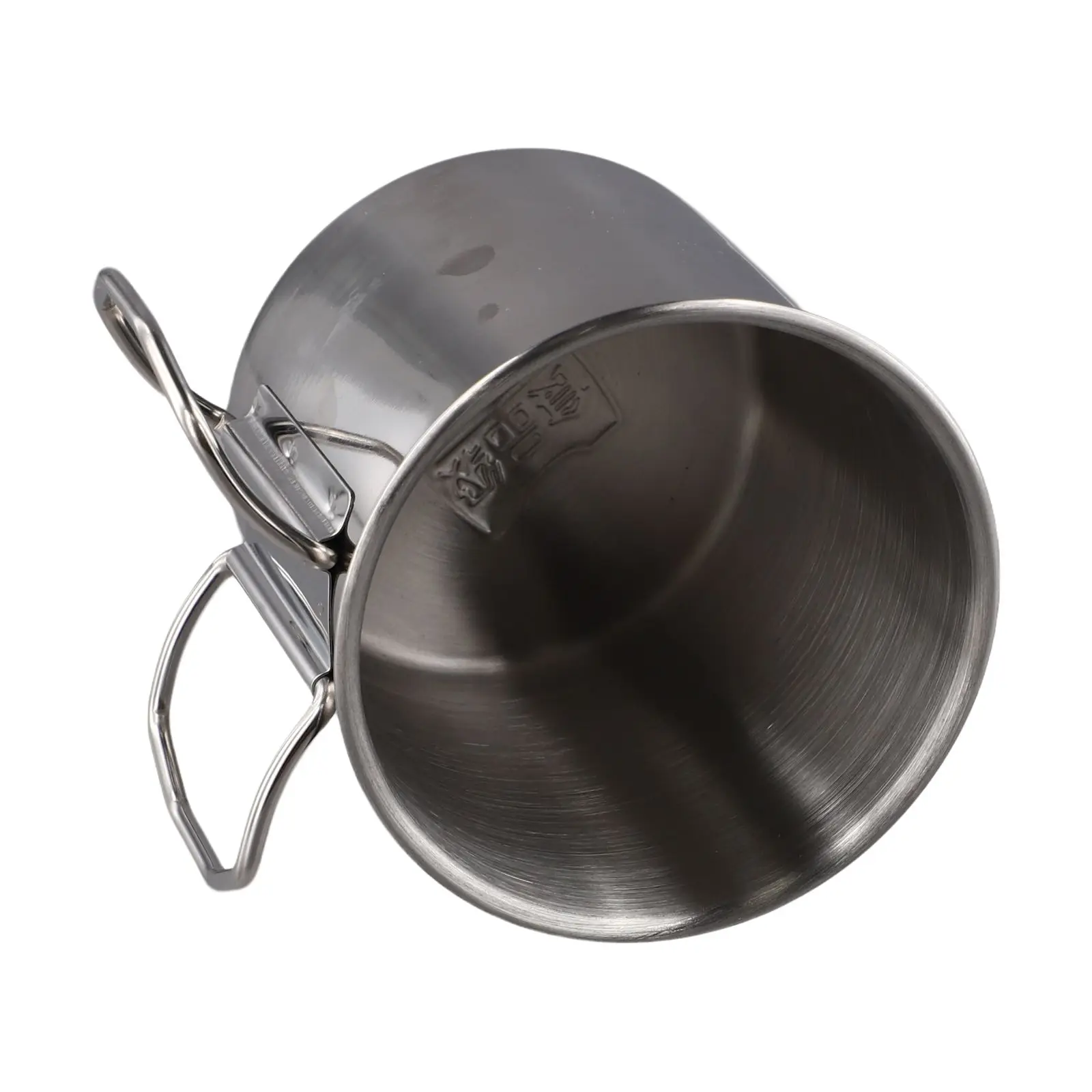 في الهواء الطلق السفر مقبض كوب ماء كوب للبيرة الفضة خفيفة الوزن نزهة القدح 260/350/600/660 مللي للطي مقبض الساخن Brandnew