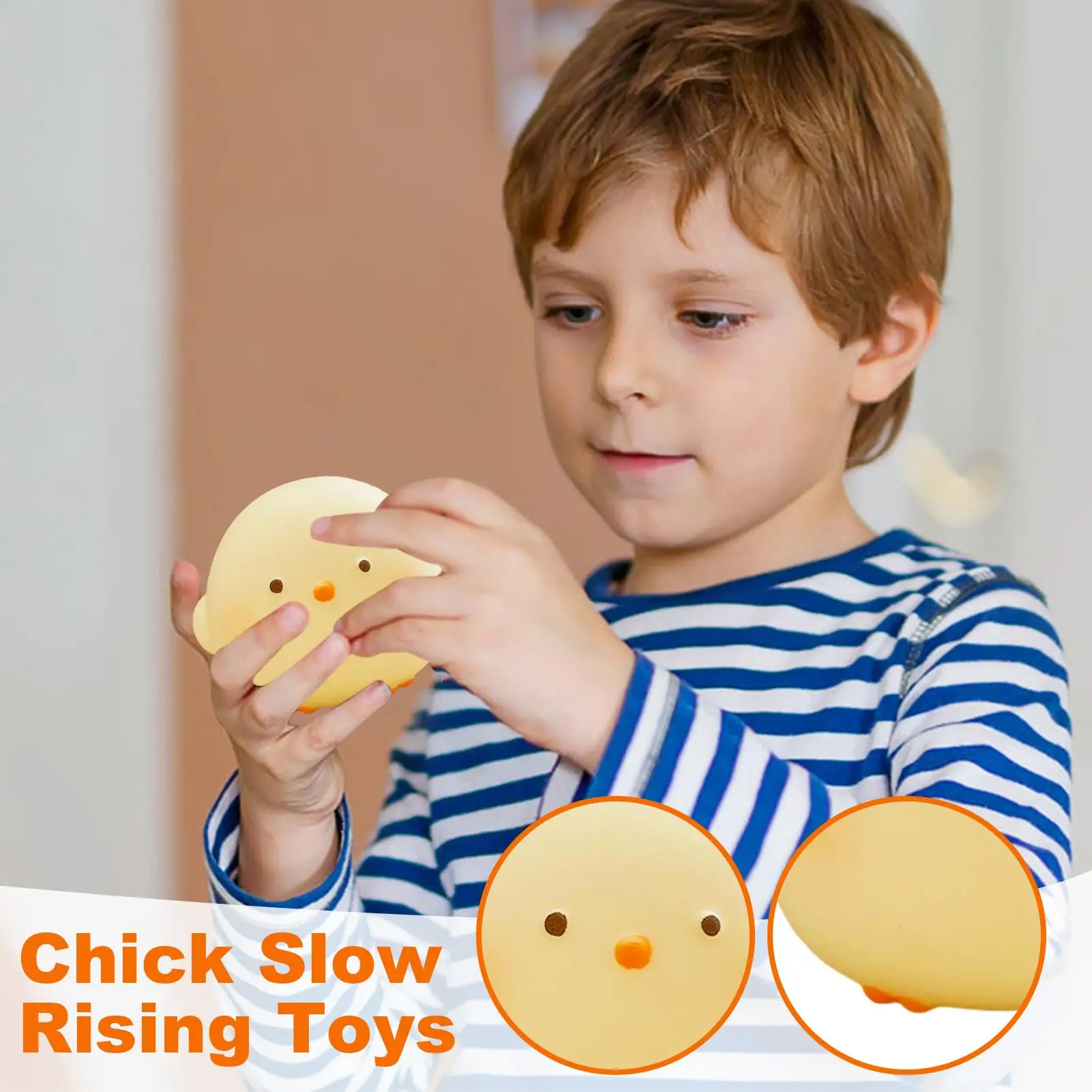 Chicken Squeeze Toy Stress Relief Sensory Fidget Toy for Adults Teens Children Relaxation Calming Home School Office Travel