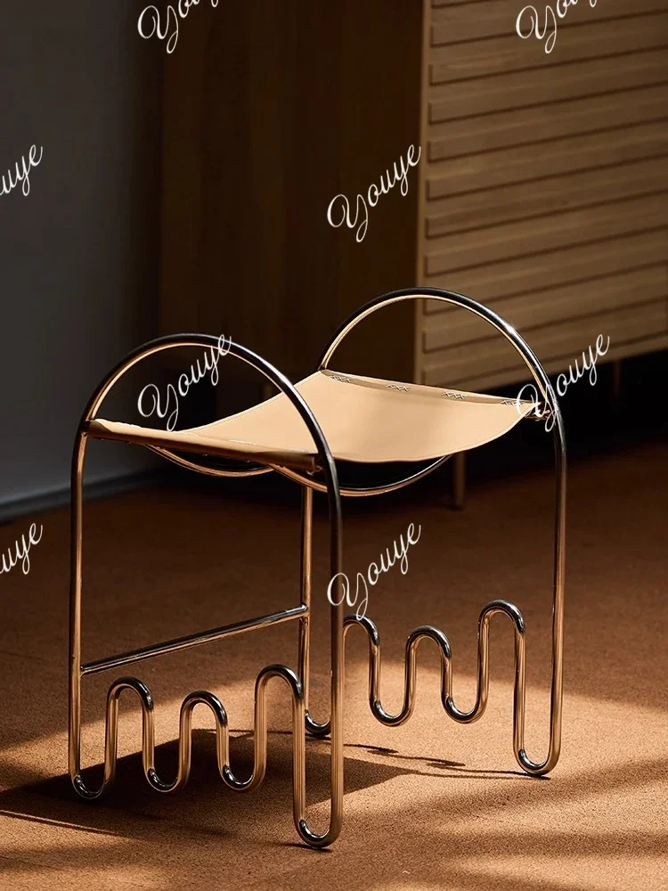 

A63 Современная минималистичная туалетная и сменная обувь Скамейка для макияжа Кожаный диван Табурет Приставной столик Прикроватная тумбочка