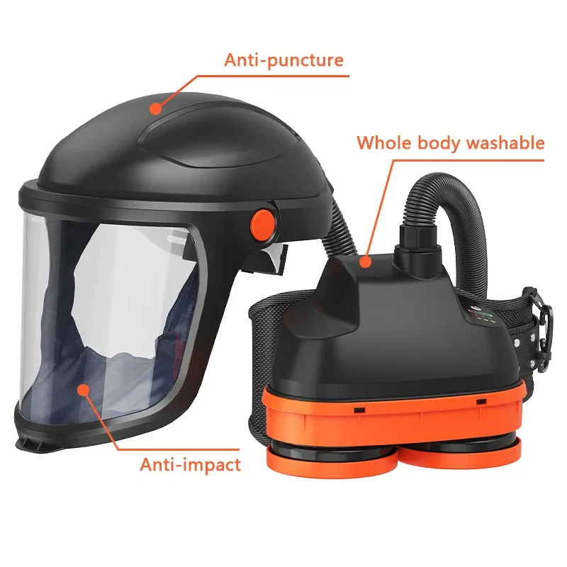 Factory Sale Powered Air Purifying Respirators And Compressed Airline Systems With Bump Cap For Chemical Industry
