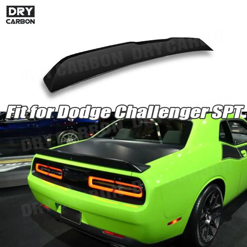 Carbon Fiber Car Boot Lip Spoiler for Dodge Challenger SPT Duckbill Rear Trunk Wing Spoiler Decoration 2011 2012 2013 2014