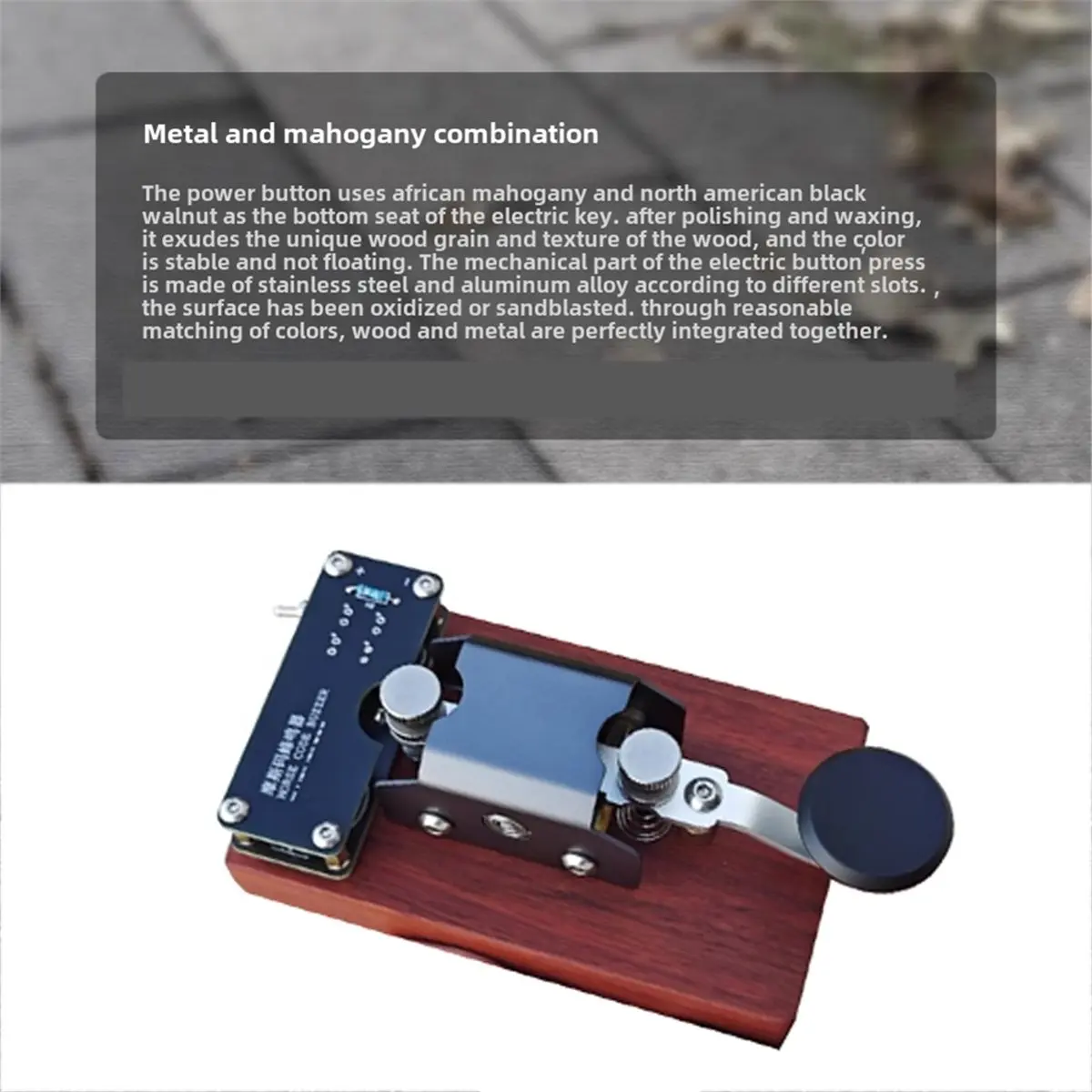 CW مورس رمز الممارسة مفتاح محاكاة الصوت ضوء الخافق راديو FM برقية مفتاح نقل الراديو #3