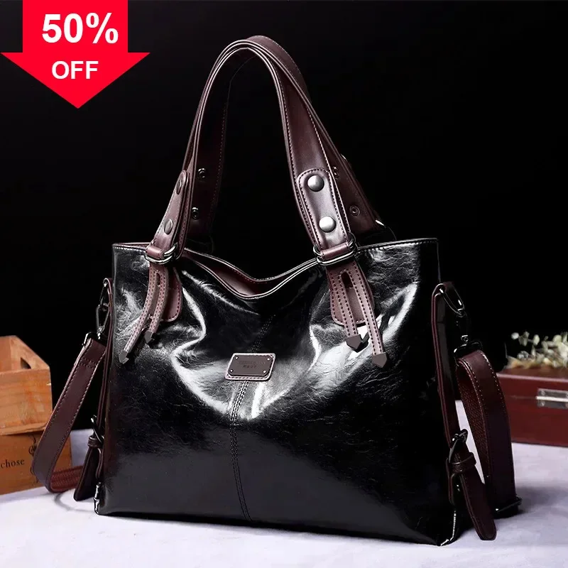 

Fashion Casual Women Handbag Purse Lady Soft PU Leather Shoulder Messenger Bag Vintage Big Capacity Black Red Brown Green A4