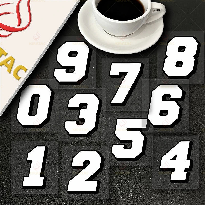 1 قطعة ملصقات دراجة نارية بيضاء عدد مقاوم للماء DIY بها بنفسك دراجة نارية Fairings الخوذ نوافذ السيارات الدراجات البخارية شارات الفينيل العالمية