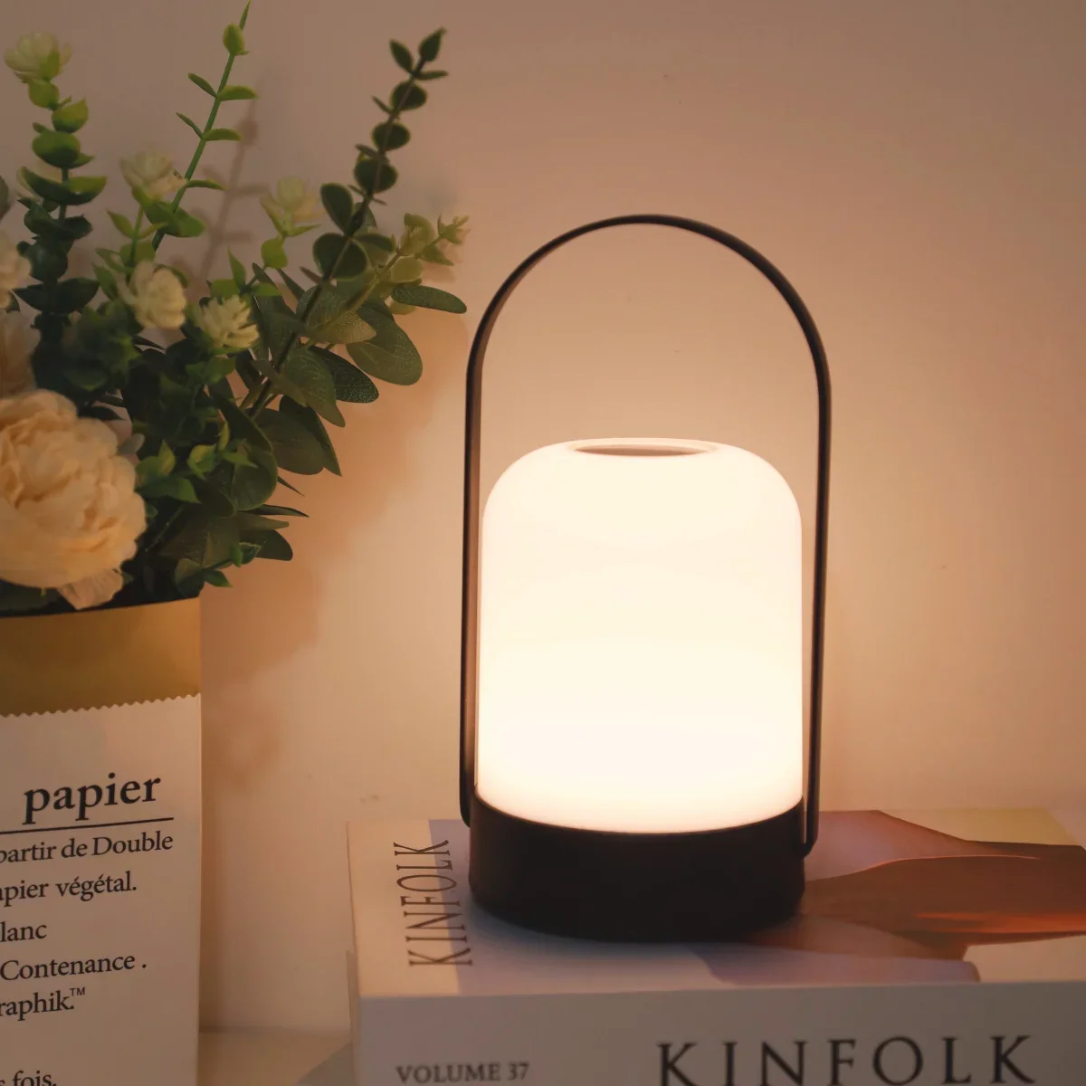 Portable Cordless Rechargeable Table Lamp 3-Mode Lighting Outdoor Night Lamp  for Patio Camping Restaurant Balcony,Kids Bedroom