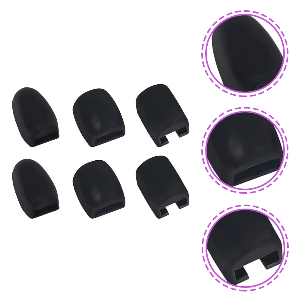 

6 Pcs Saxophone Keypad Wind Instruments Accessories Side Protector Music Accessory Thumb Black Part Cushion Cushions