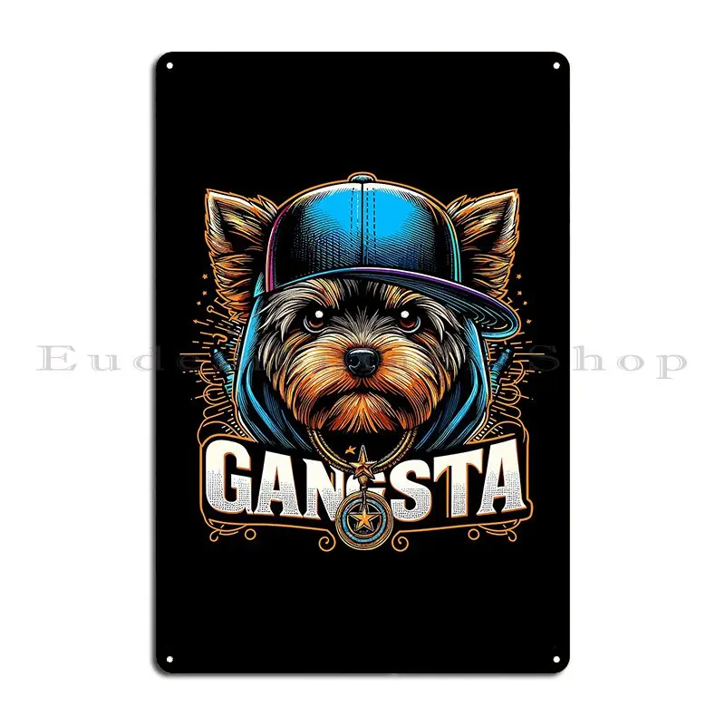 الأيرلندية جحر العصابات العصابات الكلب هدية Airedale جحر أمي النبيلة الموالية والمحبة تصميم معدني جدار ديكور تين تسجيل ملصق #3