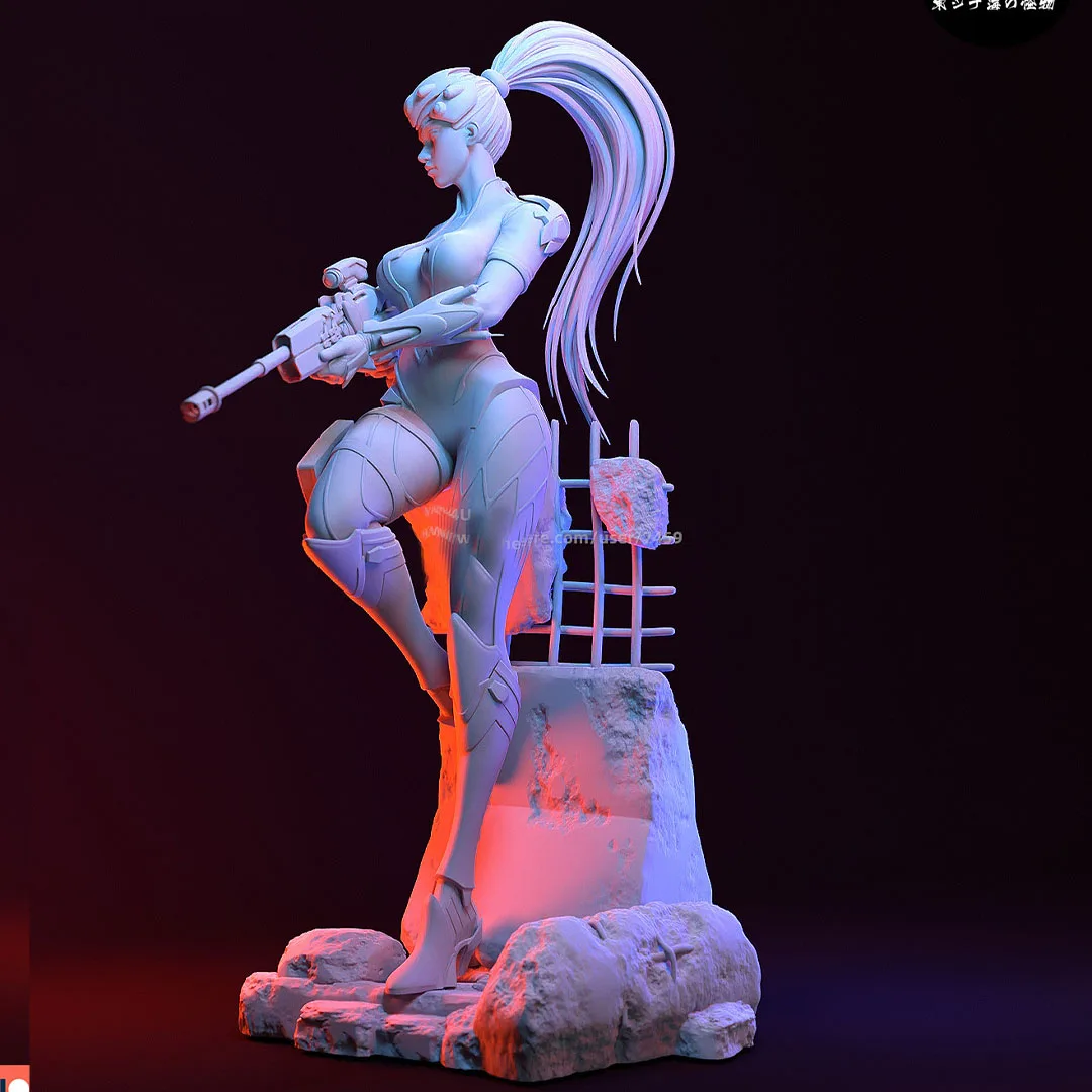 

120mm, 100mm, 75mm, 50mm 3D printing, NSFW,Widowmaker miniature model resin figures, unassembled and unpainted kit