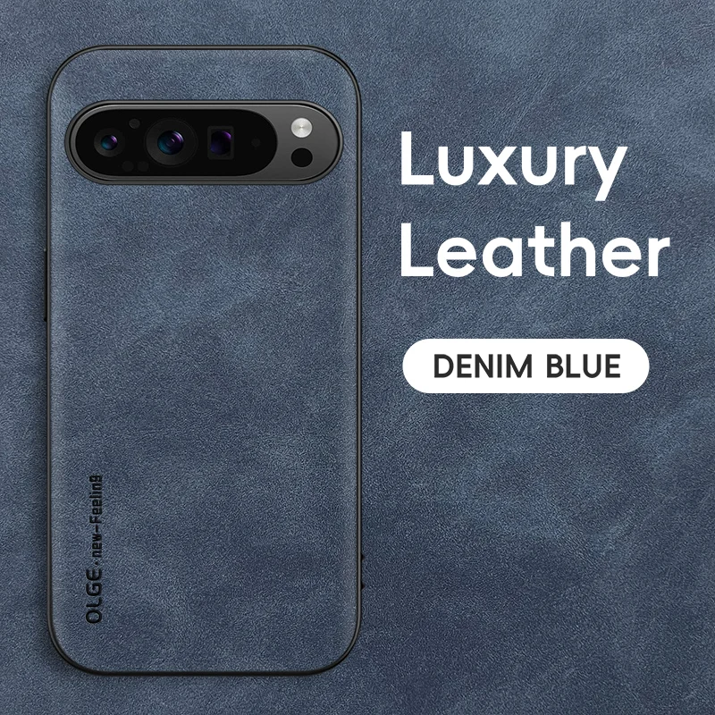 Luxuriöse PU-Leder Handyhülle für Google Pixel 11 10 9 XL 110A 9A 8A 7A 0Pro 9Pro 8Pro 7Pro Stoßfester Schutz Weiche Rückseiten-Abdeckung