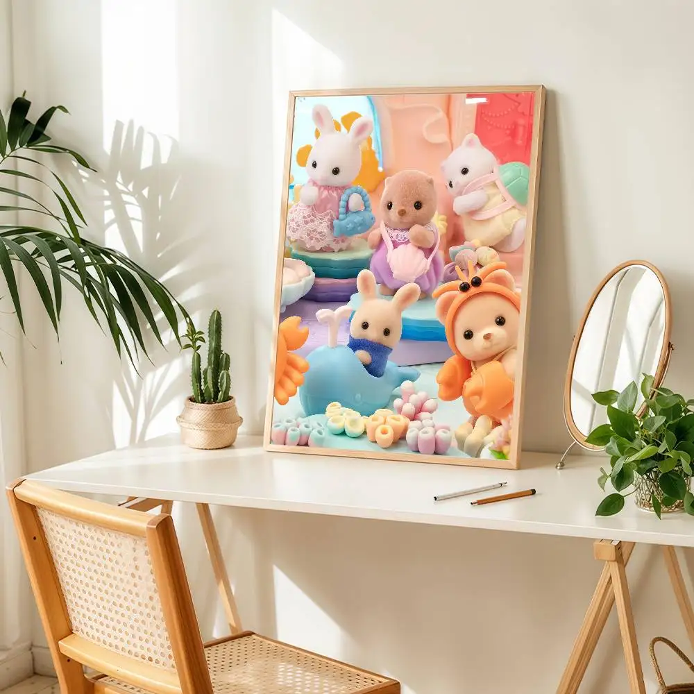 الكرتون S-سيلفانيان لطيف F-العائلات-S ملصق مناسبة للمنزل غرفة المعيشة غرفة نوم مكتب بار الجدار لاصقة تزيين #5