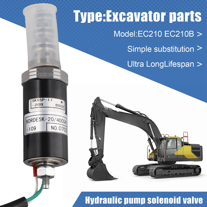 8230-32080 SA8230-32080 Excavator Parts EC210 EC210B Excavator Hydraulic Pump Solenoid Valve For Volvo EC290 240