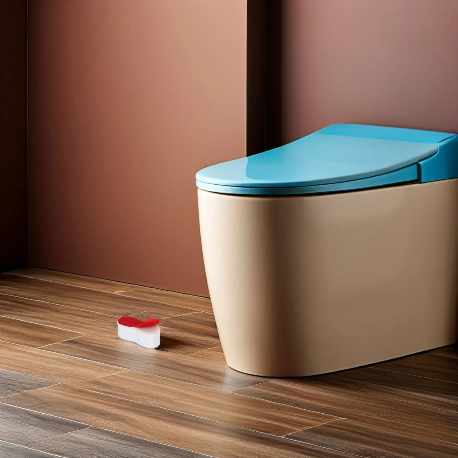 4 Stück WC-Sitz-Dichtung, grau, selbstklebendes Pad, rutschfest, für WC-Sitz-Dämpfungsmatte, Schutz der Badezimmer-Befestigung