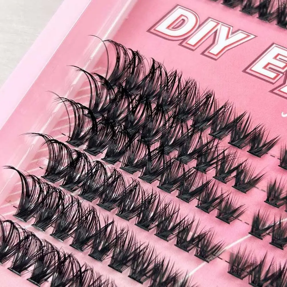 Wimperextensions L Curl Valse wimpers Gesegmenteerde schuine gevleugelde individuele clusterwimpers Natuurlijk Langdurig