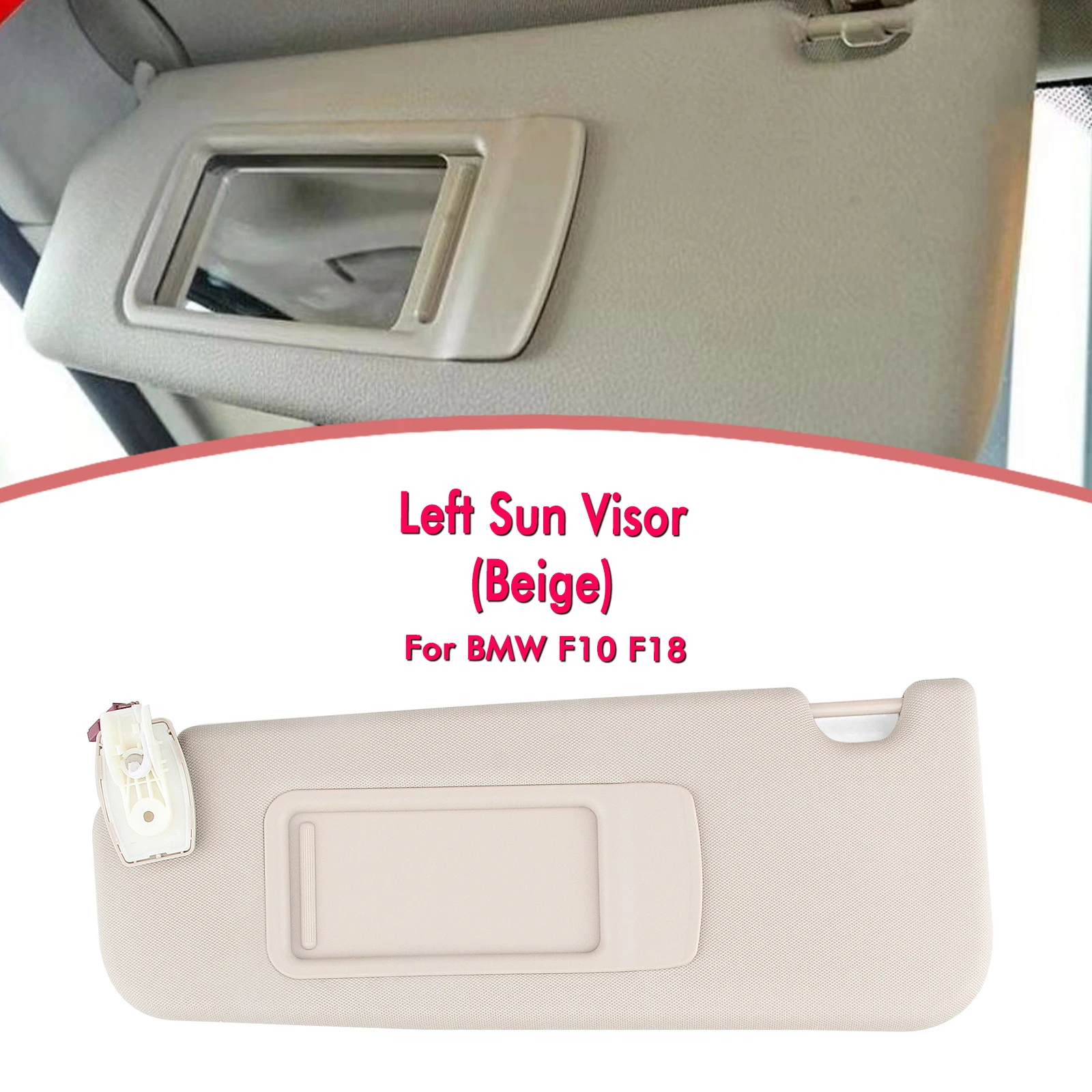 

Sun Visor For BMW 5 Series F10 F18 2011-2016 Front Window Left Right Sun Shade Shield Sunshade Sunshield Sunvisor Cover Blind