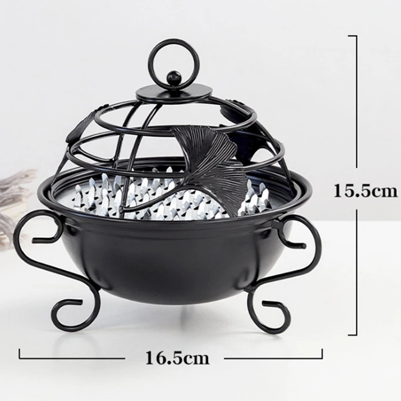 Creative Mosquito Coil Holder Birdcage Shape Summer Day Iron Mosquito Repellent Incense Rack Plate Home Decoration