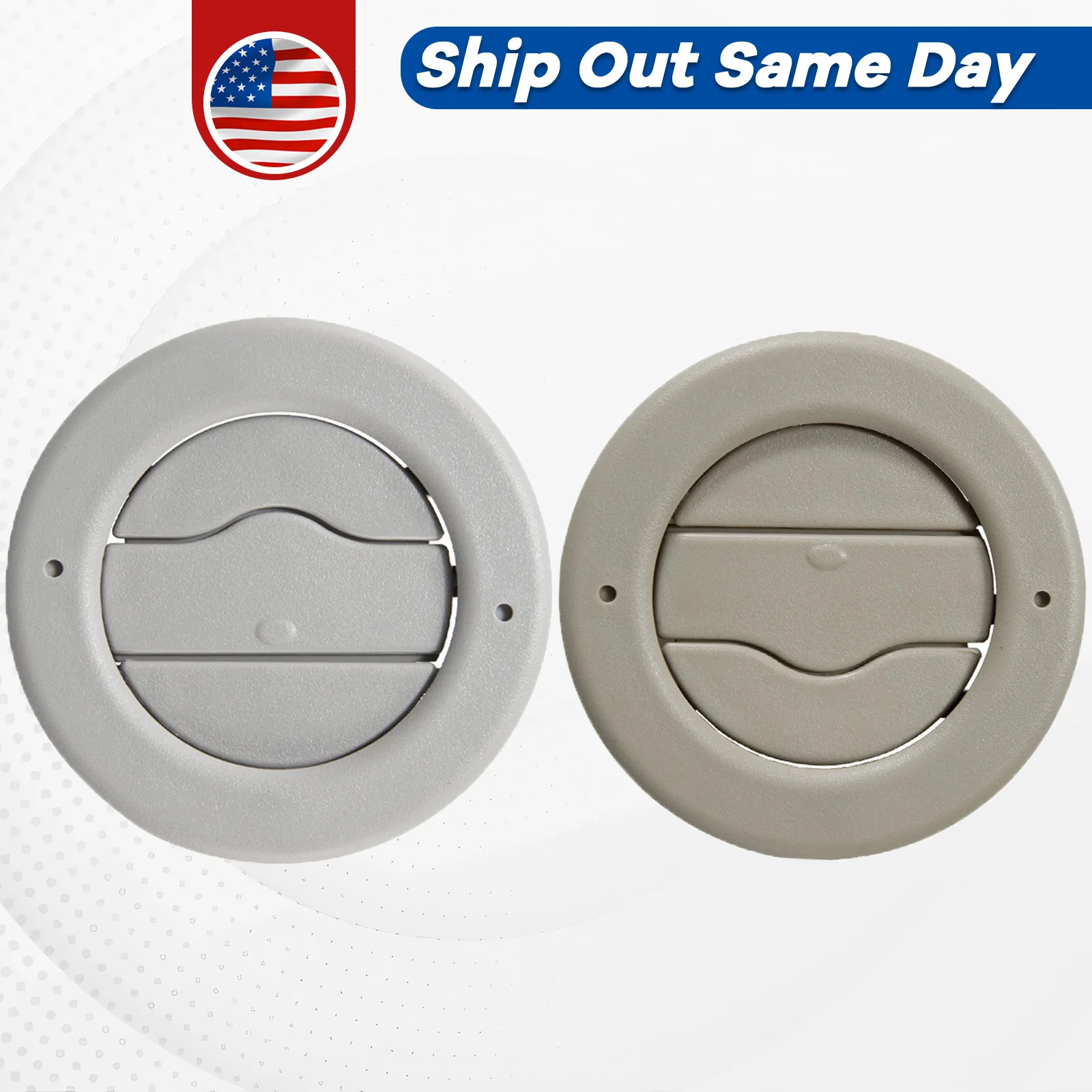 

Roof Air Conditioner Vent Outlet Pane A/C Vent Grille Tan or Gray For 2015-2020 Chevrolet Tahoe,GMC Yukon XL,Cadillac Escalade