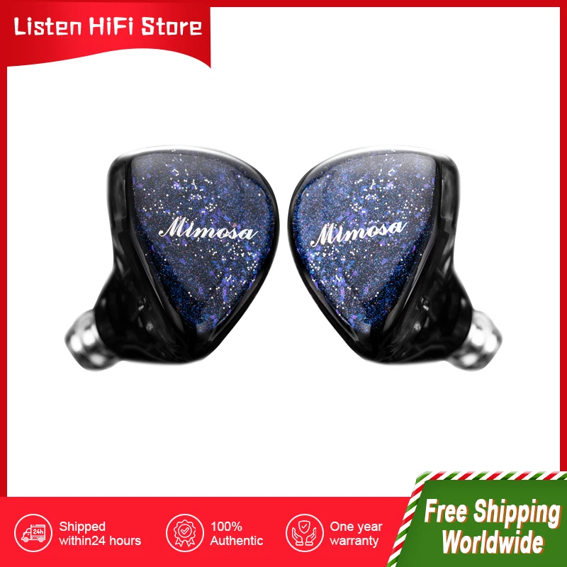 

New QoA Mimosa In Ear Earphone 1 Dynamic + 1 Planar IEMs 3.5mm 4.4mm Plug For HiFi Music Headphone 0.78 2pin Cable Headset