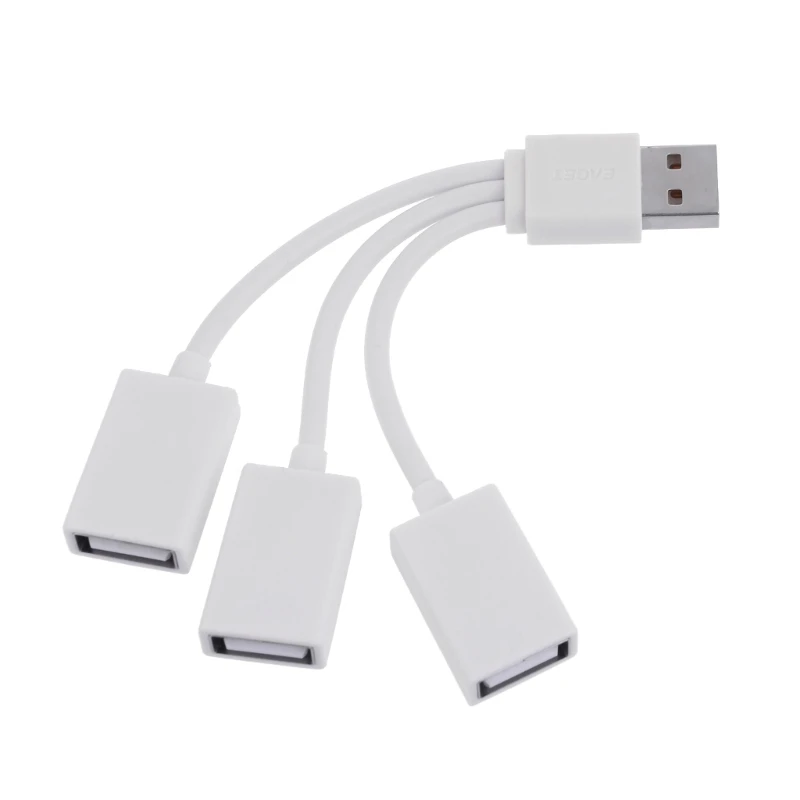 USB Cable Splitter Phone Adapter USB to USB 2.0 Adapter with Data & Charging Dropship
