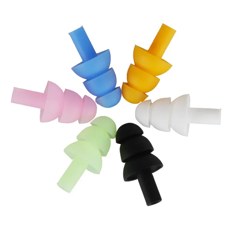 

【67】Swimming Earplugs Ingress Three-layer Silicone Protective Earplugs Anti-noise Children's Professional Swimming Equipment