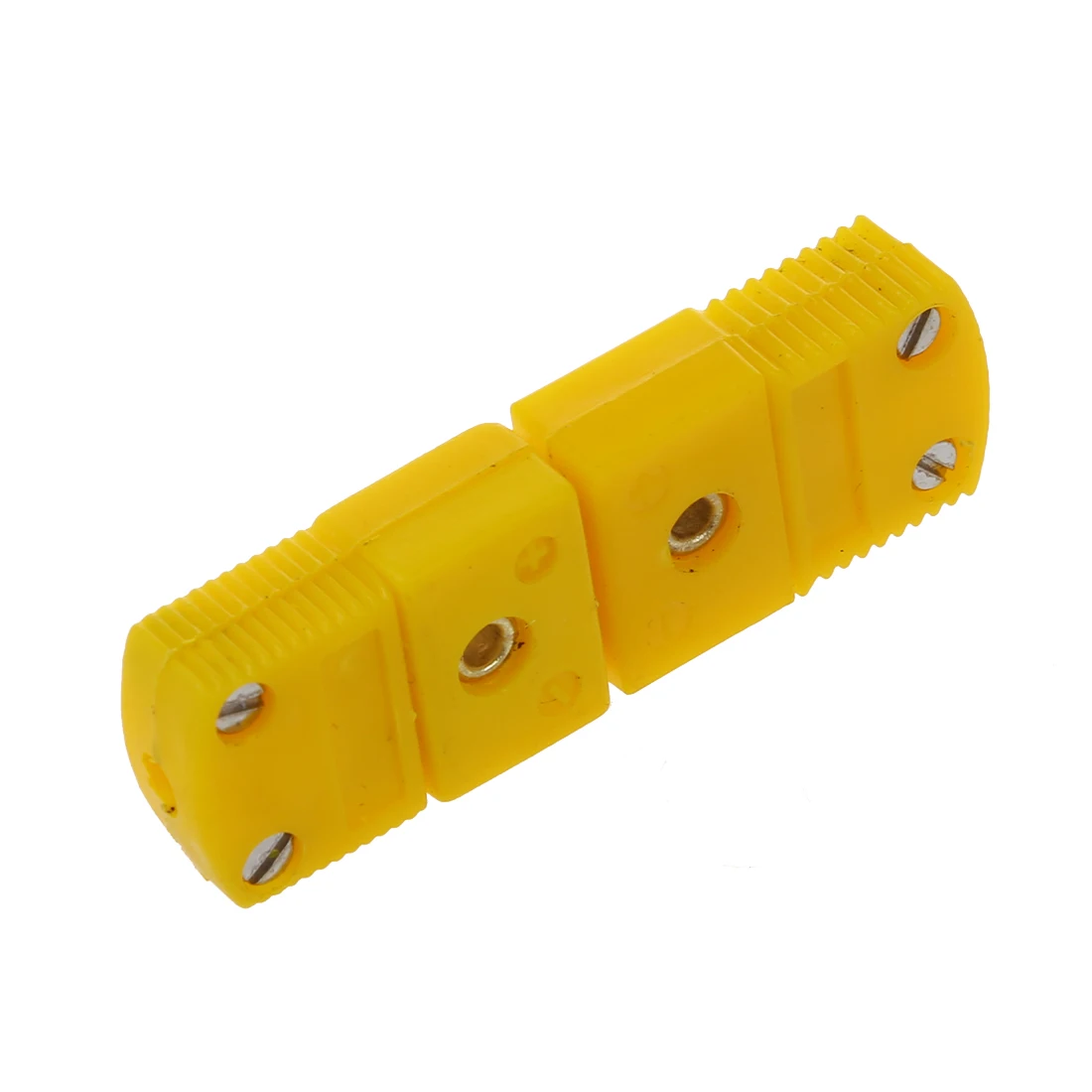 Yellow Plastic Shell K Type Thermocouple Plug Socket Connector Set