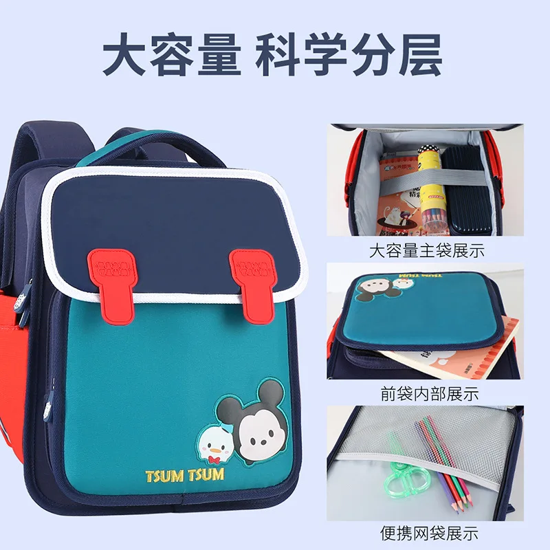 Disney New School Bag For Boys Girls Kindergarten Bag Grade 1 Primary Student Shoulder Orthopedic Backpack Kids Gifts Mochilas