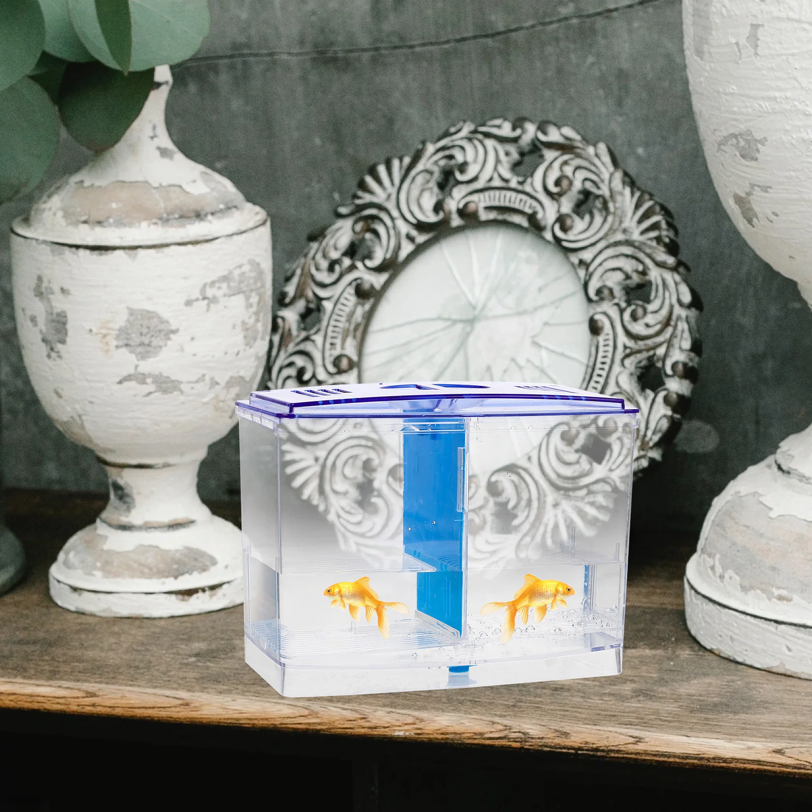 

Acrylic Fish Breeding Box Isolation Tank Hatchery for Bettas Guppies Viviparous Aquarium Easy Clean Lightweight Storage