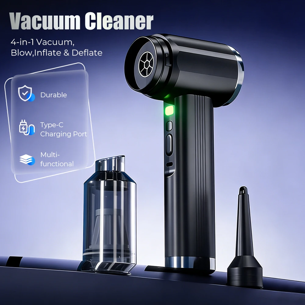 

Handheld Turbo Fan Air Blower 6000/7600mAh Portable Turbo Blower Jet Fan Brushless Motor Dust Fan Powerful Car Vacuum Cleaner