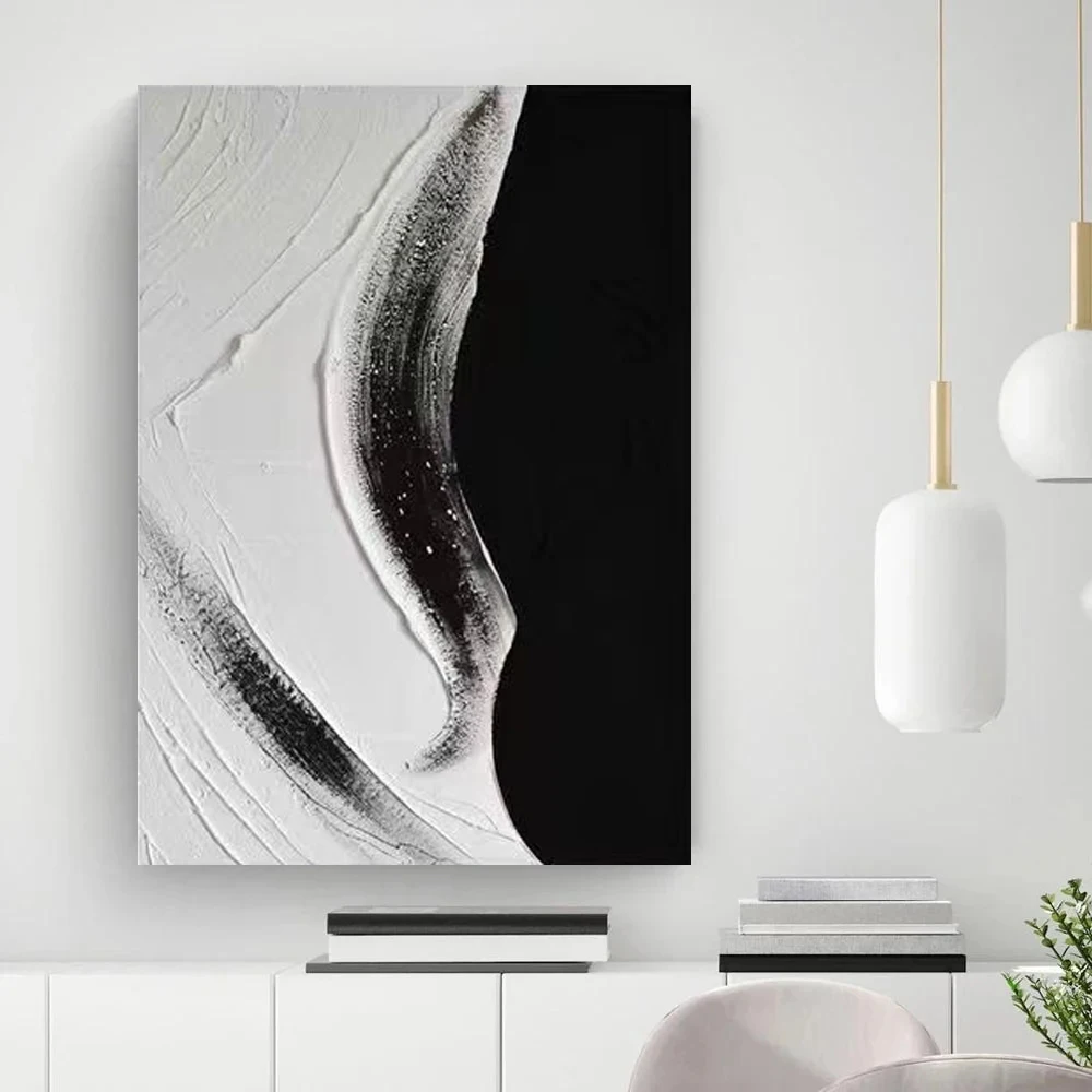

Hand-Painted Large Decoration Golden Plant Leaves Indoor Wall Poster Modern Abstract Canvas Painting For Living Room Home Decor