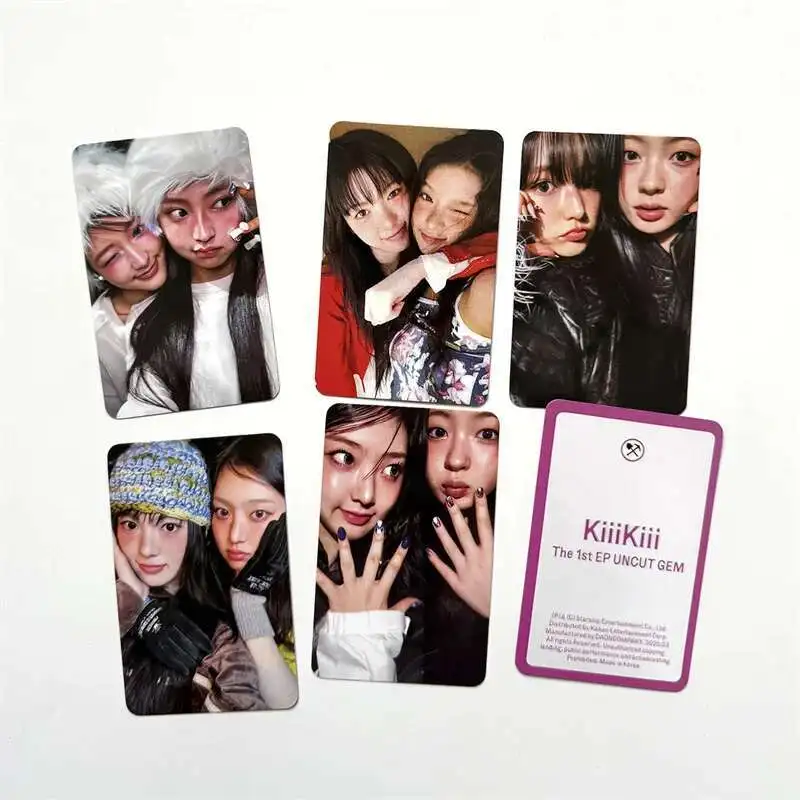 5 unids/set KiiiKiii álbum de cebada postal periférica colección de trabajo de tierra tarjeta LOMO LEESOL SUI HAUM JIYU KYA tarjeta de regalo para niña