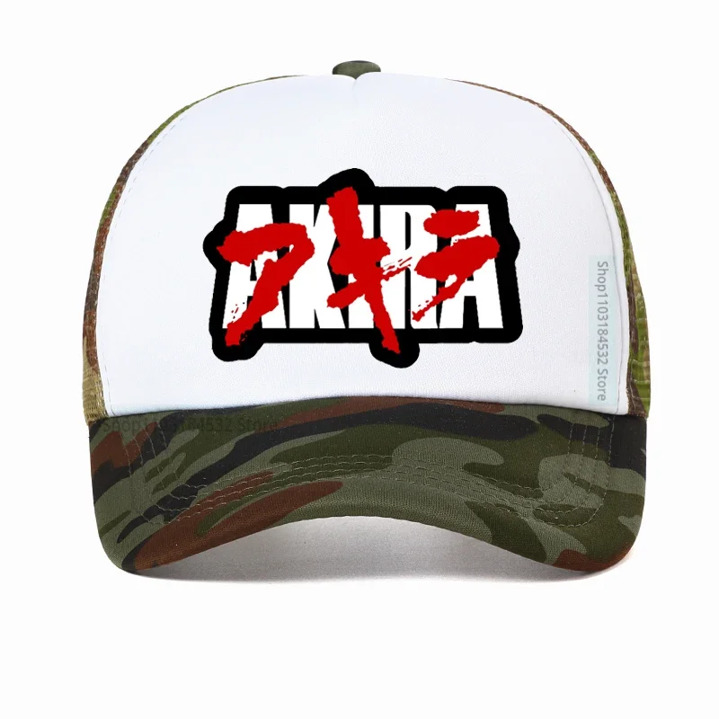 

Bloody Akira Baseball Cap Anime adjustable Dad Hat summer Outdoor Mesh breathable Snapback hats Casquette