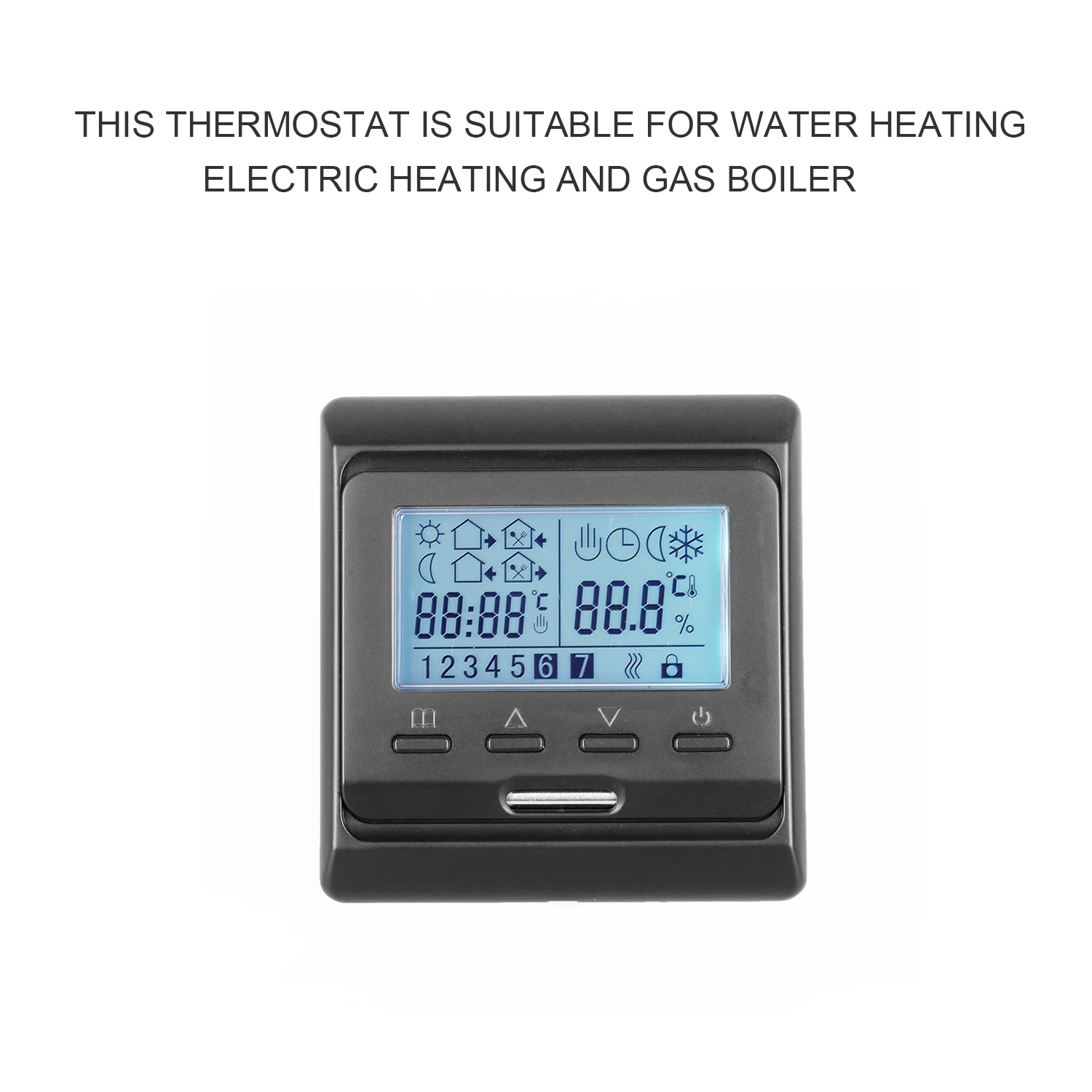 7 Days Programming Floor Heating Room Thermostat 3A/16A,230VAC For Water Heating/Electric Heating