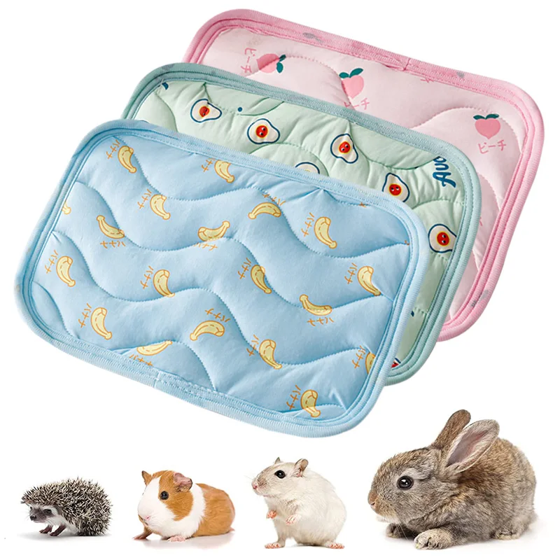 Soft Small Animal Breathable Cushion Thick Cool Bed Guinea Pig Chinchilla Rat Rabbit Nest House Bed Nest Bed Cage Sleeping Mat