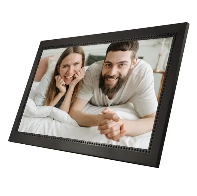 Hot Sale Smart WiFi Digital Photos Frame 15 Inch HD IPS Panel Touch Screen Free App Video Audio Fashionable