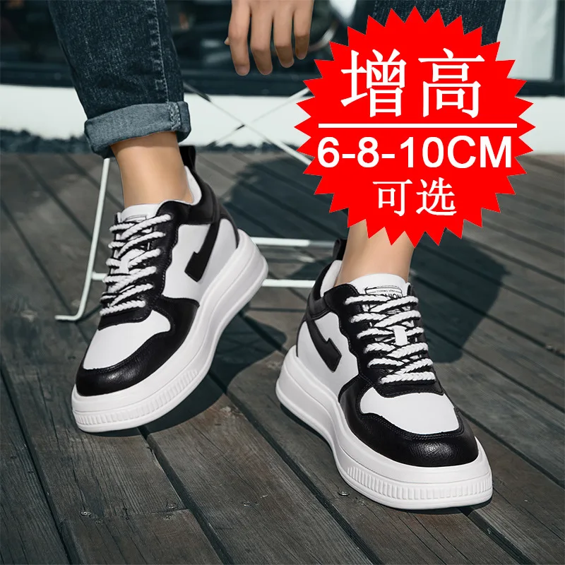 2025 Men Elevator Shoes Heightening Sneakers for Men 6cm 8cm 10cm Breathable  Height Increased Hidden Heel Shoes view 3