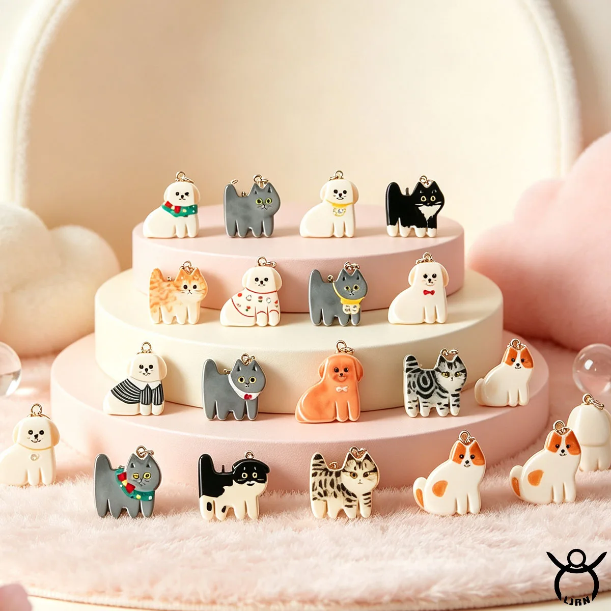 2026 New Ceramic Handmade DIY Bird Colorful Hand-Drawn Paint INS Necklace Jewelry Making Charm Pendant Accessories
