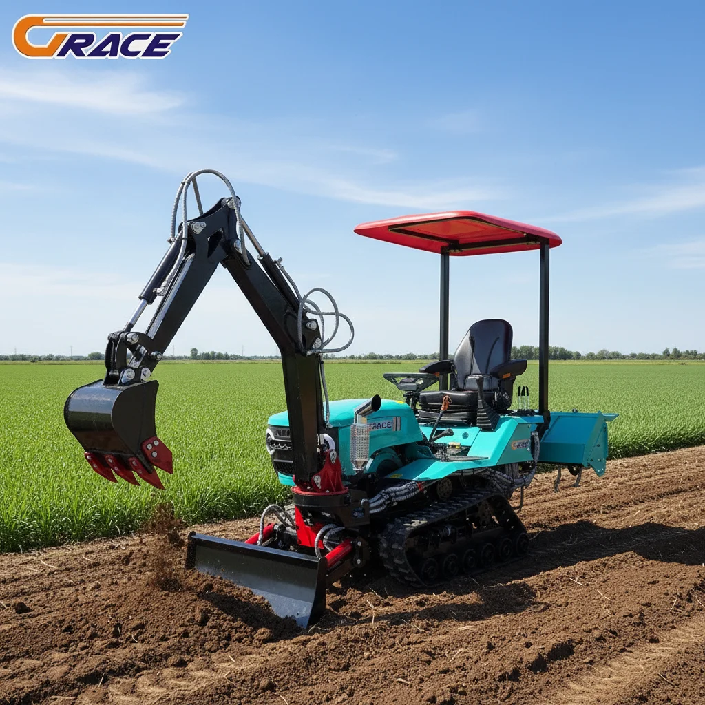 

Customize Compact Crawler Tractor Lightweight Farm Tractor Easy To Operate For Smallholder