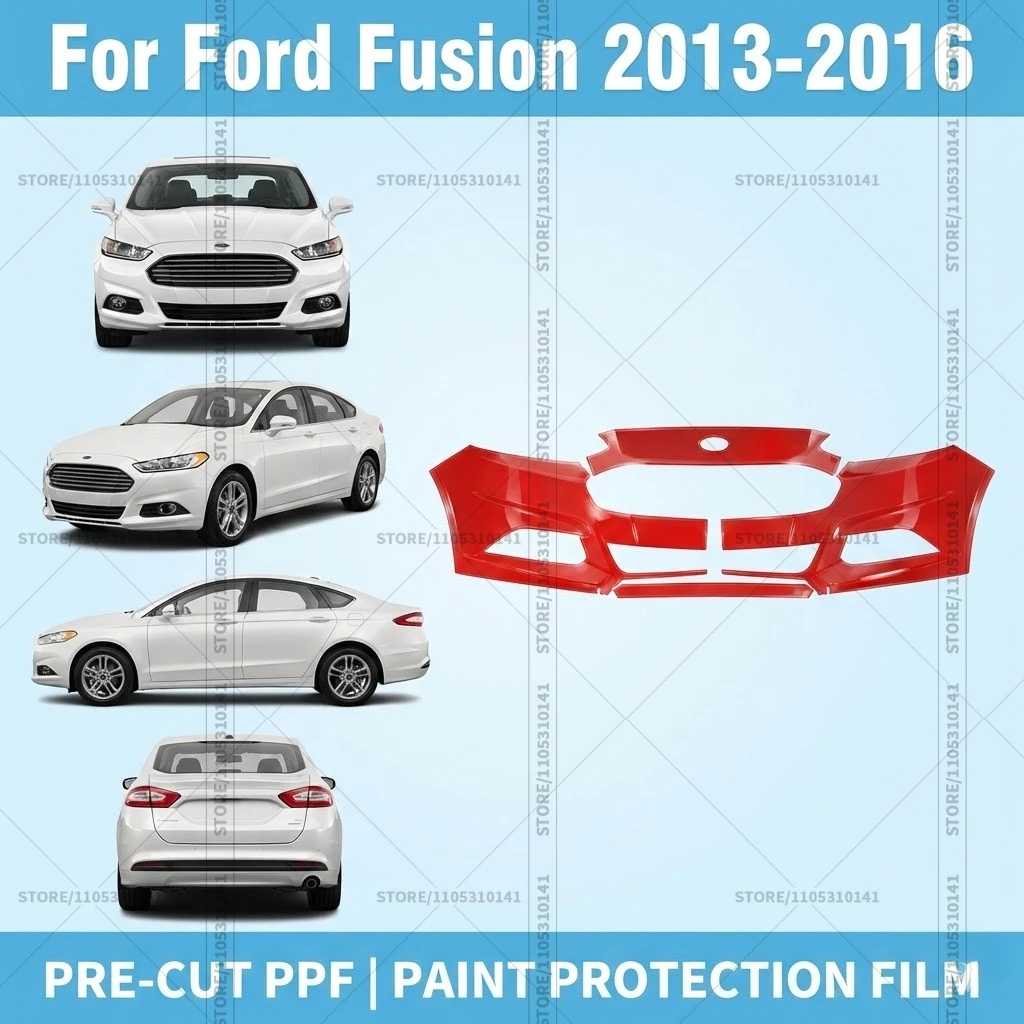 

Pre-Cut Paint Protection Film PPF Transparent Car Film Professional Automotive PPF Front Bumper For Ford Fusion 2013-2016