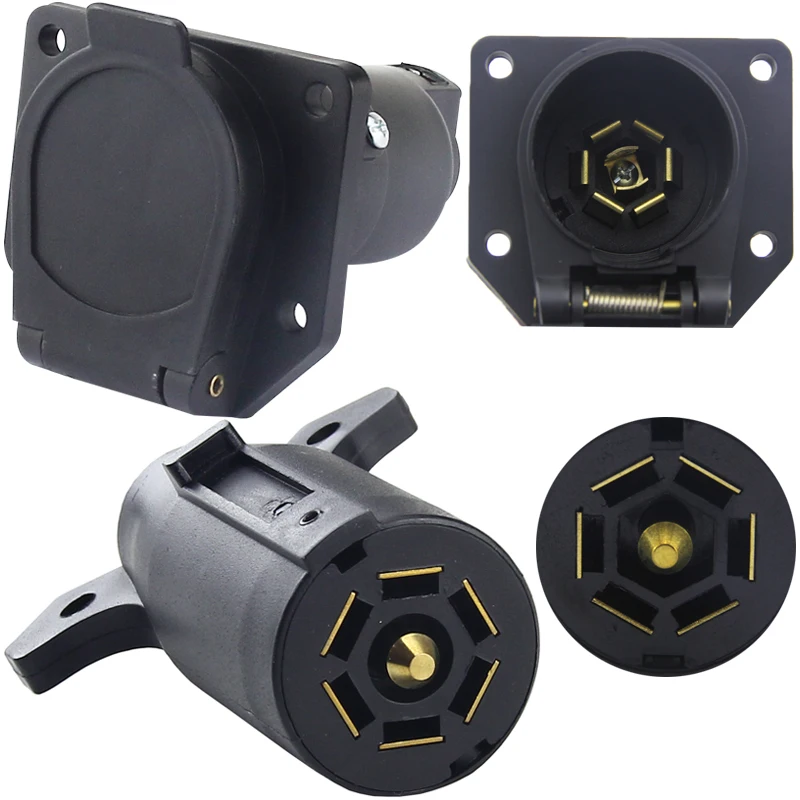 American Gauge Seven-core Trailer Connector RV Yacht Power Plug Socket Harness Connector
