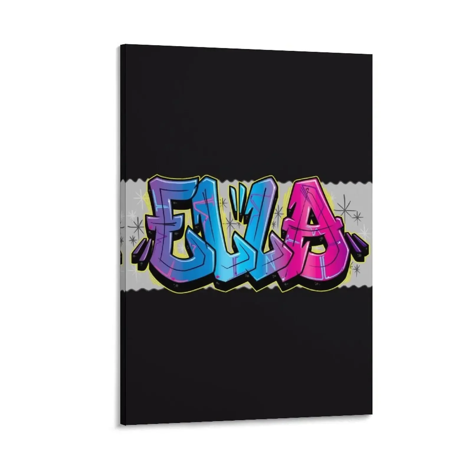 

Ella Graffiti Name Canvas Painting Decoration Wall decoration poster Wall posters bedroom decoration
