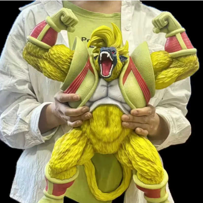 

39cm Dragon Ball Vegeta Goku Ape Theatrical Version Anime Figure Golden Gorilla Statue Action Figurine Collectible Model Gift
