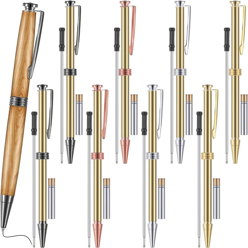 BYBS-Slimline Twist Pen Kit พร้อมเครื่องกลึงทดแทนอุปกรณ์สําหรับงานฝีมือ DIY การกลึงไม้