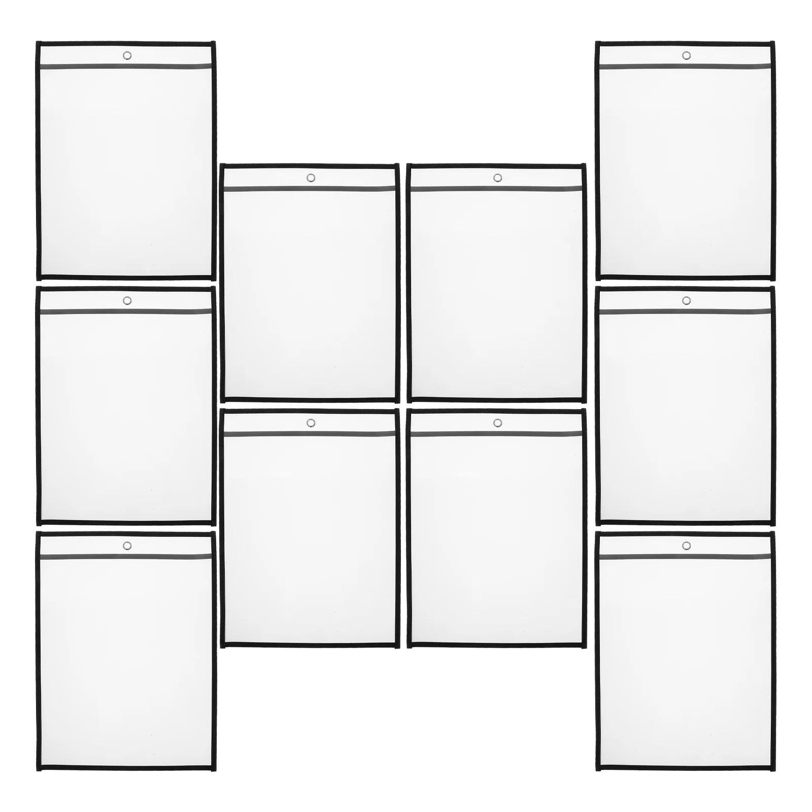 

6Pcs Clear File Sleeves Heavy Duty Document Protectors for Papers Files Business Cards Portable Paper Storage Sleeve for Office