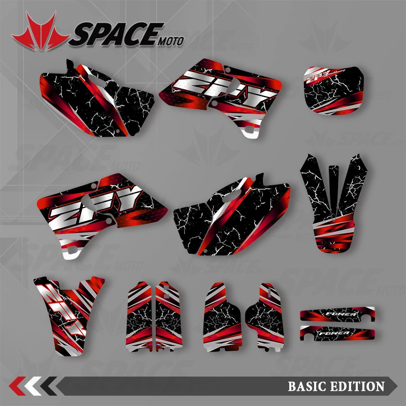 

SPACE MOTO For YAMAHA 98-02 YZF250 400 426 Graphics Background Decals Stickers Motorcycle