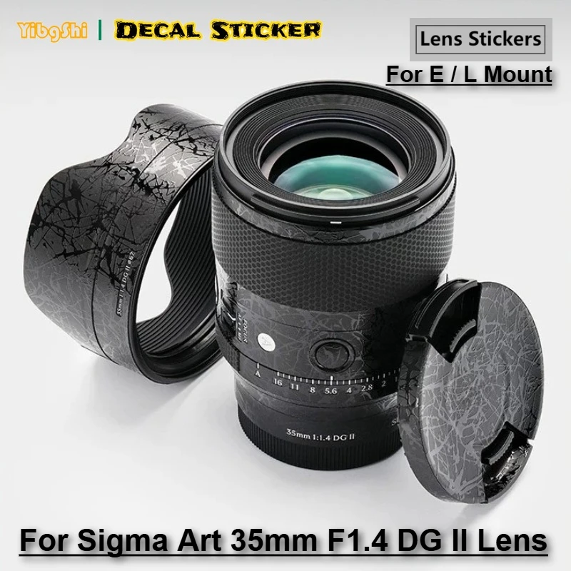 

Защитная виниловая пленка-наклейка для объектива Sigma Art 35mm F1.4 DG II для креплений E/L, защитное покрытие для корпуса объектива
