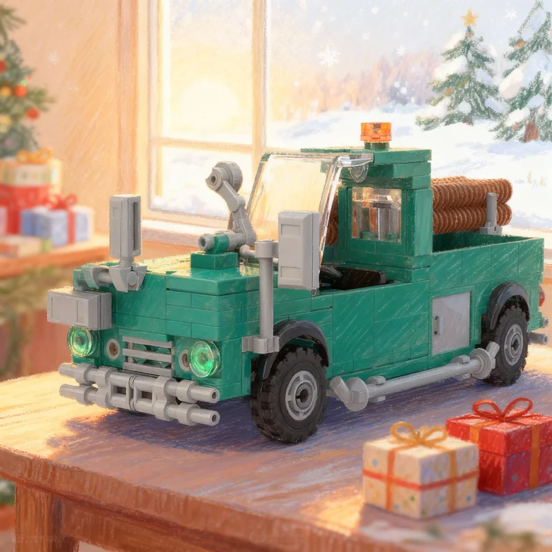 

269pcs MOC City Traffic Kenai LT Narrow Cab Model Building Blocks Construction Toy Education Christmas Gift Idea Brick Kids