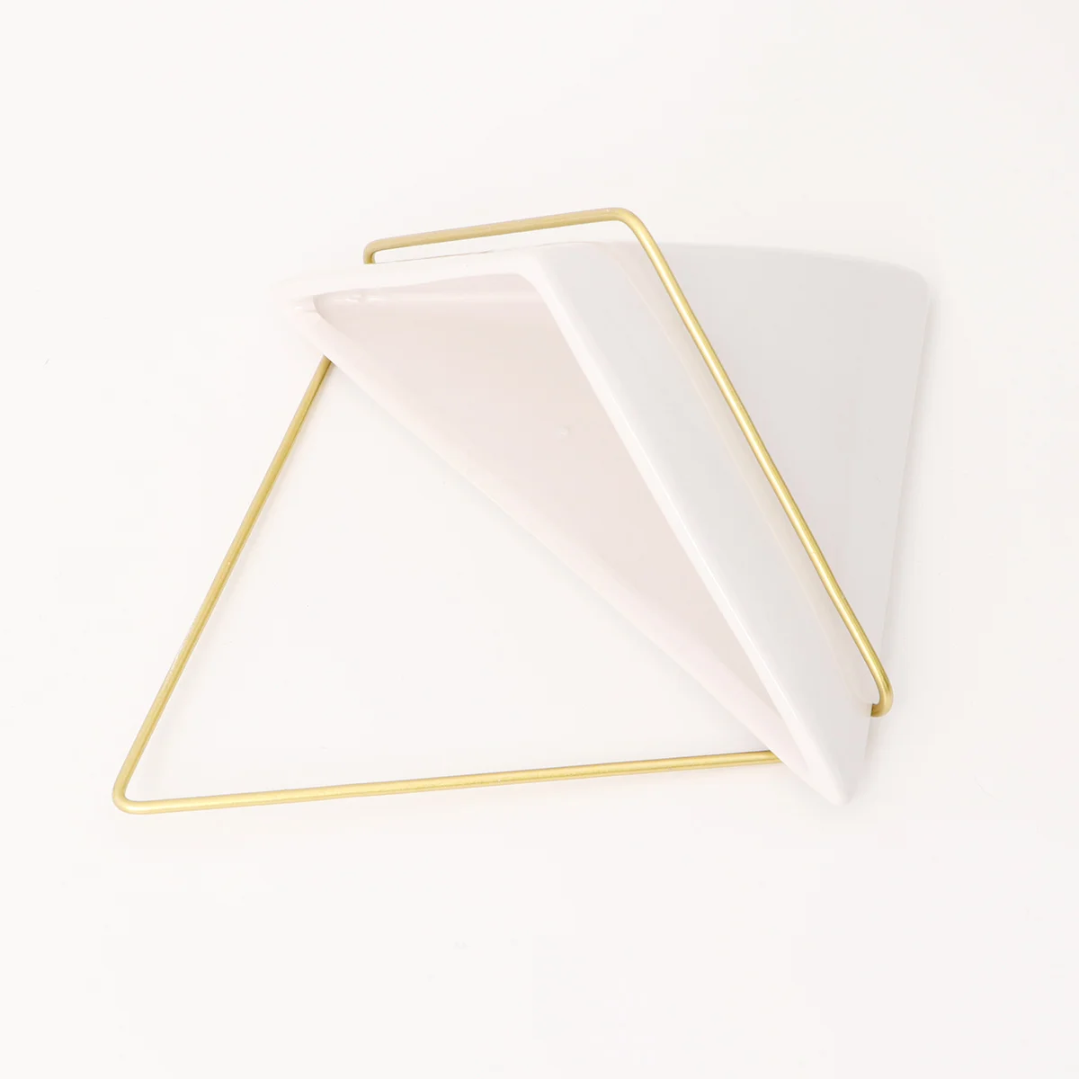 

Ceramic Hanging Planter White Glazed Triangle Edge Plant Hanger for Indoor Outdoor Decor Suitable for All Pot Colors Nordic