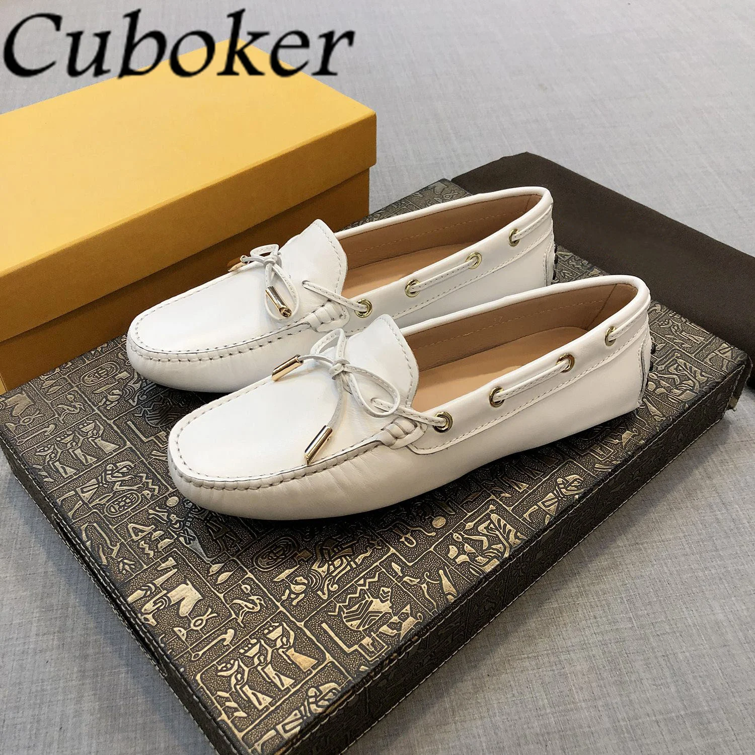 Loafers Shoes Leather Women\'s Flat Shoes Summer Suede Mules For Women Causal Flats Doug Shoes Spring Walking Out Ladies Shoes