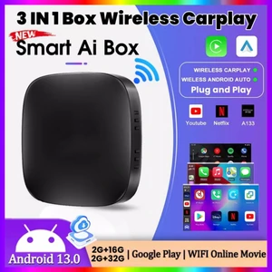 LEXXSON 2025 Kotak Ai CarPlay Android 13 3In1 Adaptor USB Otomatis Android Nirkabel untuk Kotak TV Universal Youtube Netflix Pasang dan Mainkan 12 perangkat ai penjualan terbaik - №