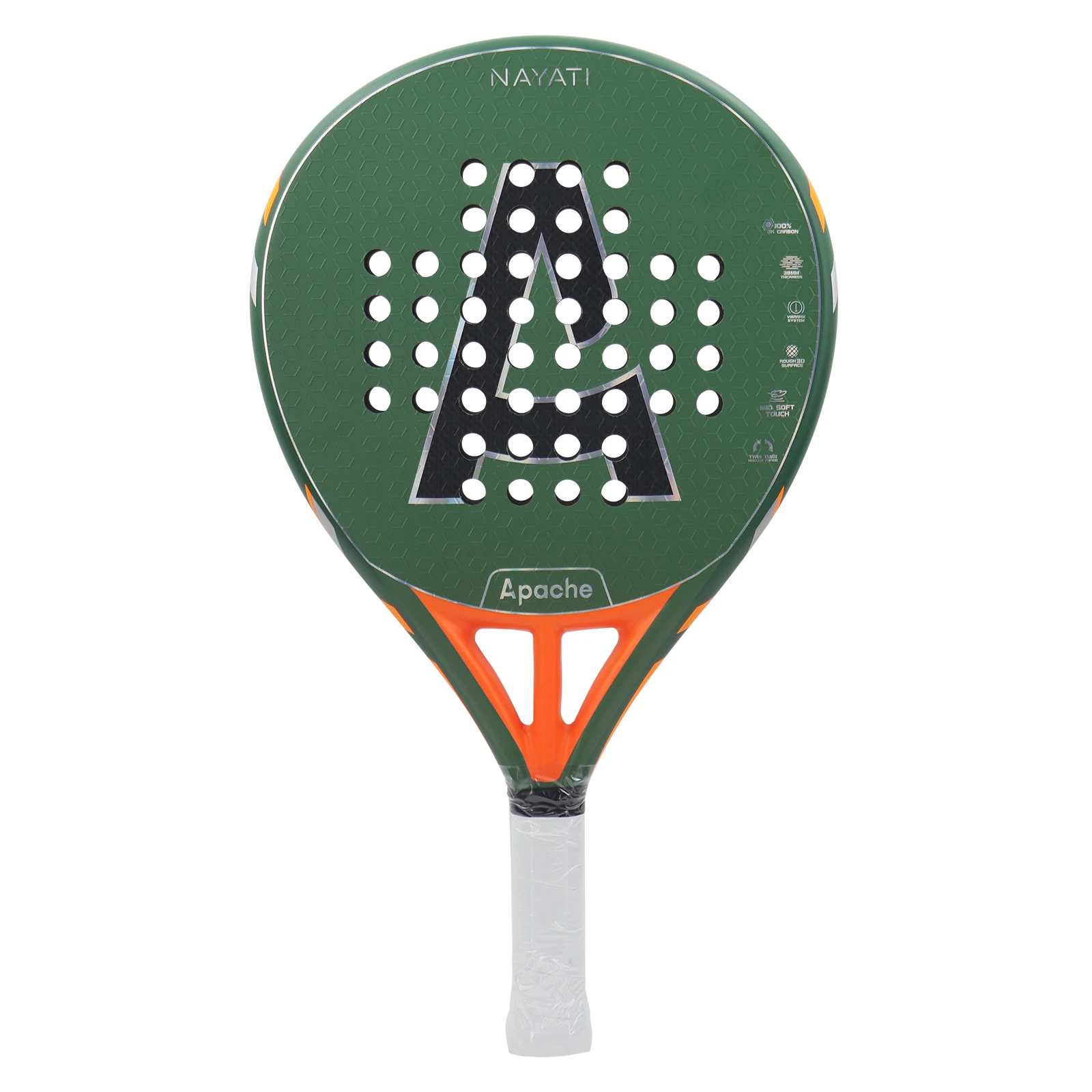 Padel Paddle Tennis Racket 3K 12K Carbon Fiber EVA Core Round Shape Power Surface for Beginner Raquette Paddle Shovel