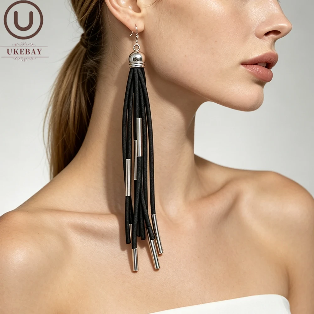 UKEBAY Boho Drop Earrings Rubber Jewelry Handmade Tassel Statement Jewelry Party Festival Fashion Accessories Daily Wear Earring